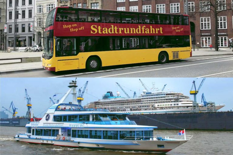Stadtrundfahrt Hamburg Tagesticket + 1h Hafenrundfahrt – KOMBITICKET